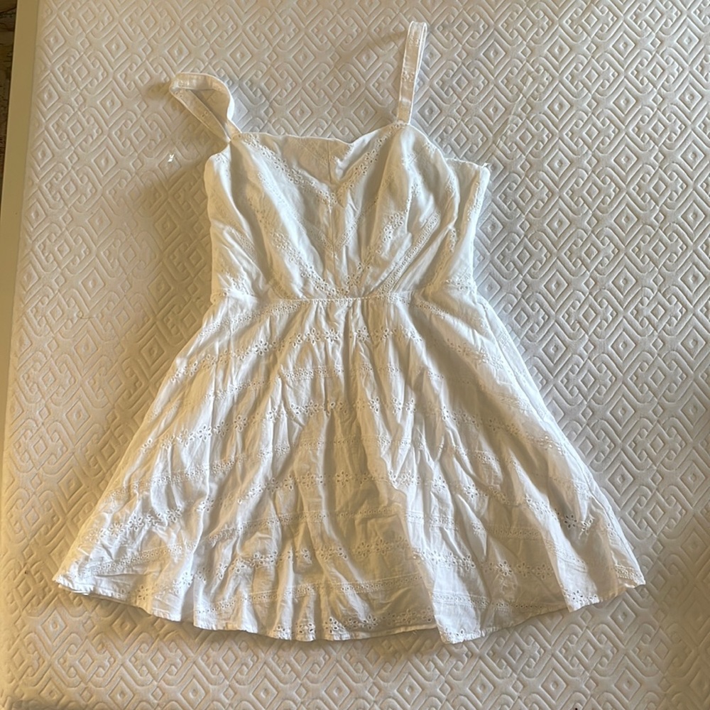 White paisley summer dress